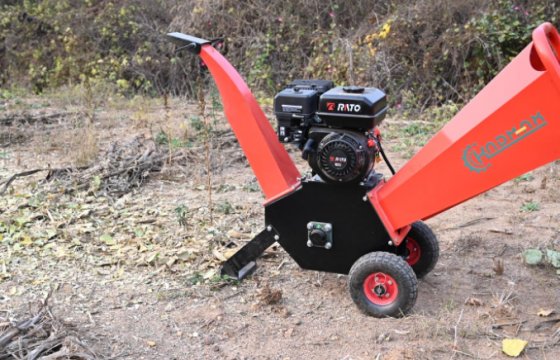Crush the branches to make organic mulch