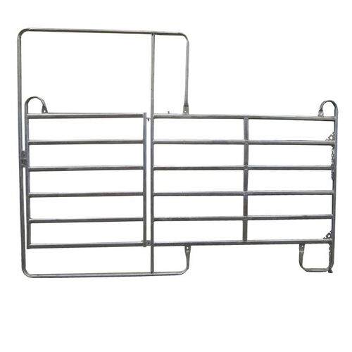 Moveable loop leg gate with opening