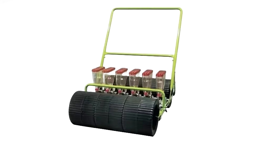 Hand-propelled vegetable planter