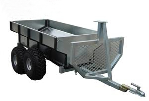 Log Trailer with Cargo Box K4W-A01B
