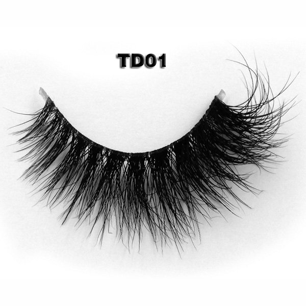 Mikiwi 3D Mink Lashes With Invisible Band TD01