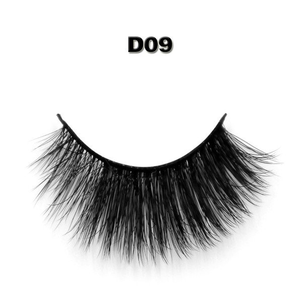 Wholesale False Eyelashes Private Label 3d Silk Lashes D09