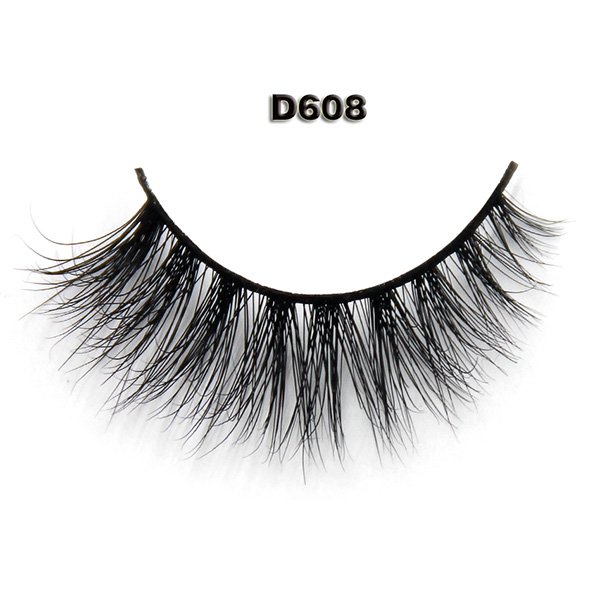 3D Mink Lashes With Black Cotton Band D608