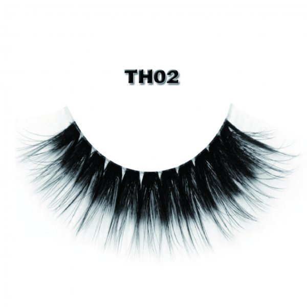 Mink 3D Lashes With Invisible Band TH02