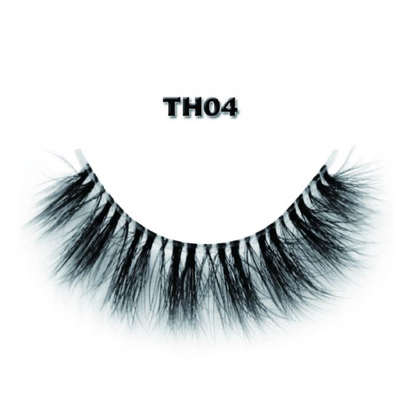 Mink 3D Lashes With Invisible Band TH04