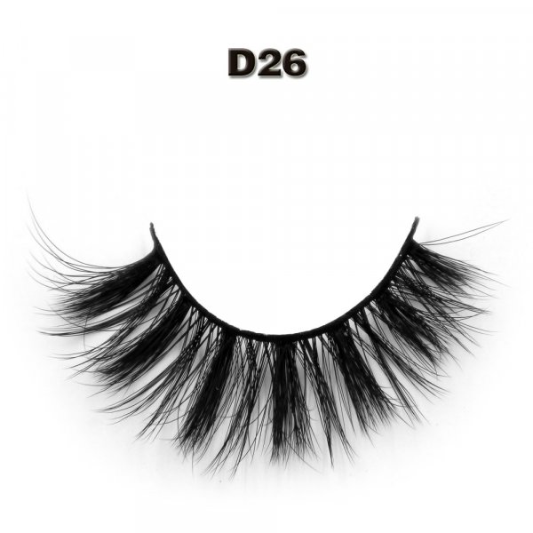 Faux mink lash D26 premium quality custom box