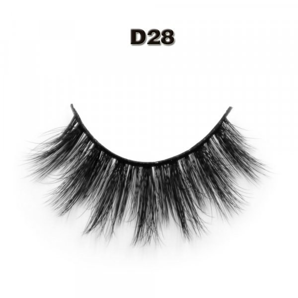 Faux mink lash D28 premium quality custom box