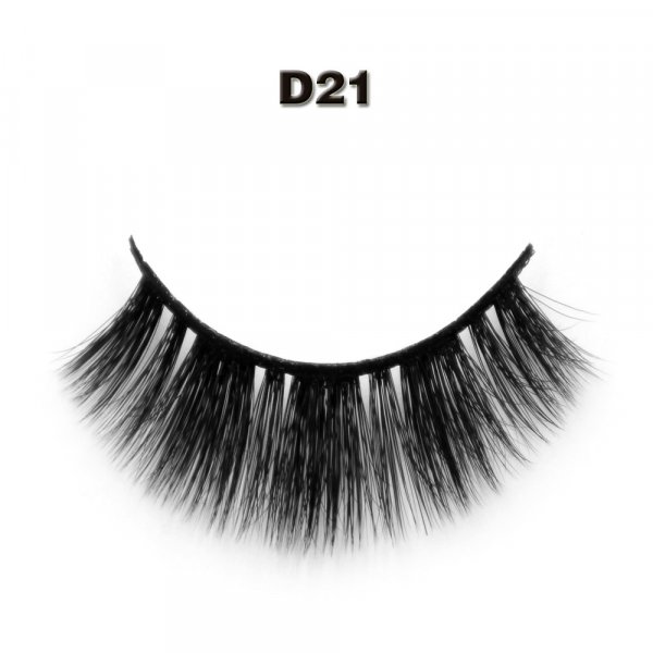 Faux mink lash D21 premium quality custom box 