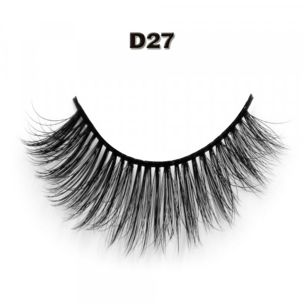 Faux mink lash D27 premium quality custom box