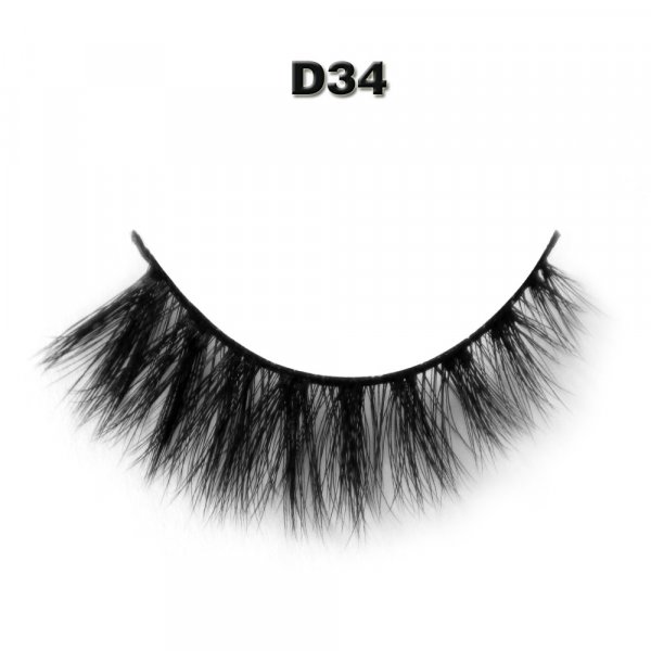 Silk lashes D034 custom packaging