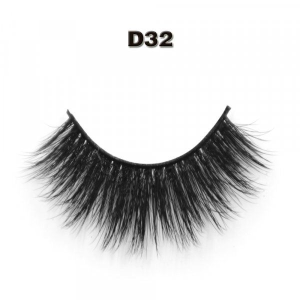 Silk lashes D032 custom packaging