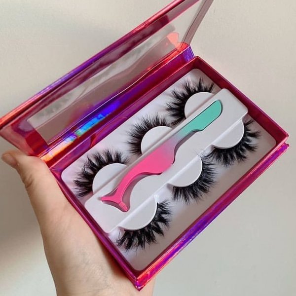 Factory Price mink lashes wholesale vendor 18mm mink lashes with case