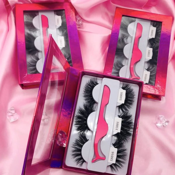 100% Real Siberian Mink 25Mm Long Lash Best 5D Eyelash Private Label Mink Lashes custom boxes with your logo