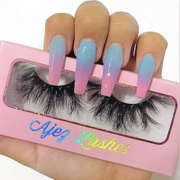 3d lash box pink eyelash packaging box with high quality mink strip private label