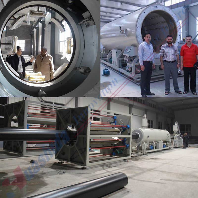 PE pipe extrusion line