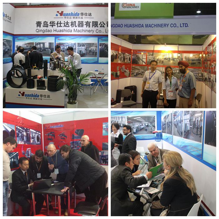 hsd PE casing extrution line show1
