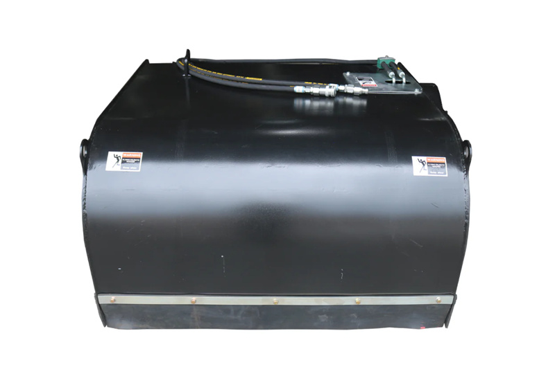 44" Mini Skid Steer Hydraulic Pickup Box Broom Sweeper