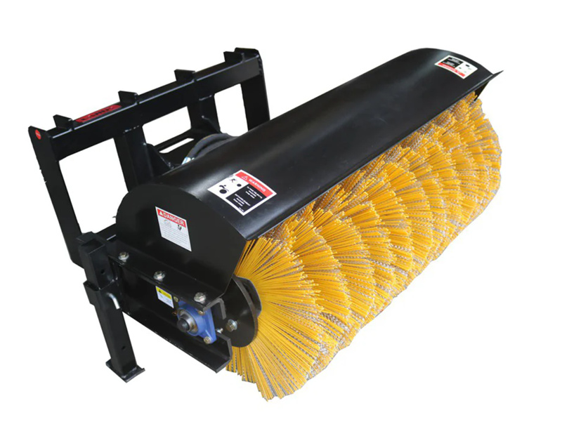44" Mini Skid Steer Hydraulic Rotary Angle Broom Sweeper