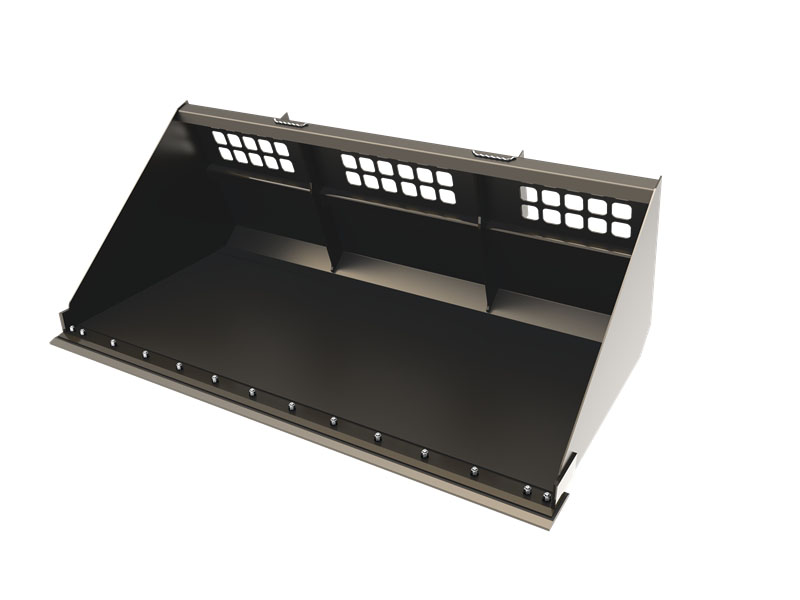 Heavy Duty Skid Steer Snow/Mulch Bucket ZK S-HDSB