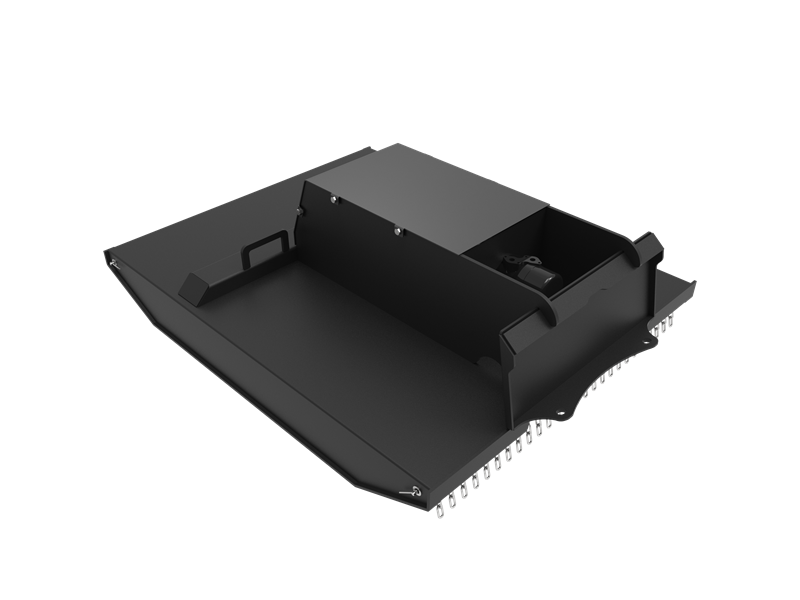 Mini Skid Steer Brush Cutter Attachment, Brush Mower, Hay Mower, Slasher, ZK S-BC1120(44IN)-MP600