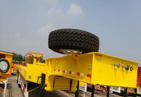  low bed semi trailer 60t 70t 80t construction machinery transport for sale 
