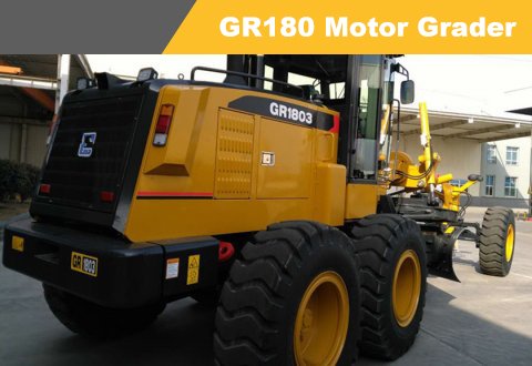 XCMG Motor Grader GR180 with front blade rear ripper