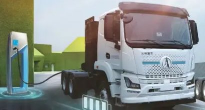 Huawei's full liquid cooling super charging technology supports! Beiben Heavy Duty Truck's new flagship electric heavy-duty truck is unveiled