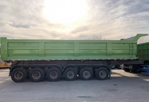 KAILAI 6 Axle 80 Tons 100 Tons Dump Semi Trailer