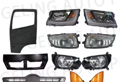 【Body Parts】Headlight Grille Bumper Corner Panel Fog Lamp Door for hino 500 Wide Narrow Dyna