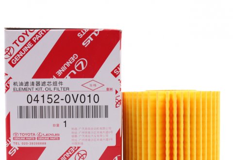 TOYOTA original oil filter / oil filter 04152-YZZC1 Highlander / Crown / RAV4 / Camry / Prado Partially applicable