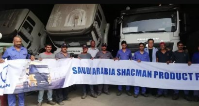 The First 20 SHACMAN H3000 Vehicles Rolled Off the Line In Saudi Arabia