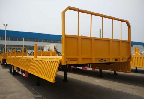 3 Axles Dropside Cargo Trailer 50Tons