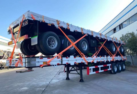 3 Axle 40FT Flatbed Semi Trailer