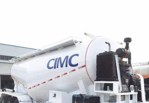 3 Axles Bulk Cement Tanker Semi Trailer