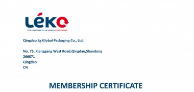 SG global Packing ha sido registrado y certificado de acuerdo con la ley francesa de embalaje