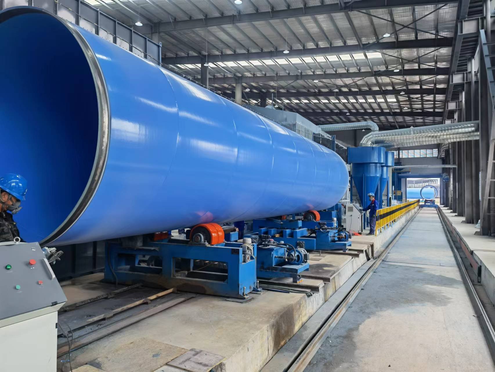 FBE internal external coating machine water supply pipeline